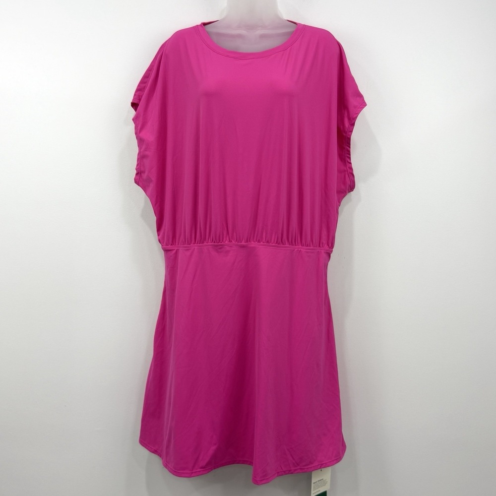 Halara SoftlyZero Airy Round Neck 2 In 1 Mini Yoga Dress XL NWT Walk Hike Lined